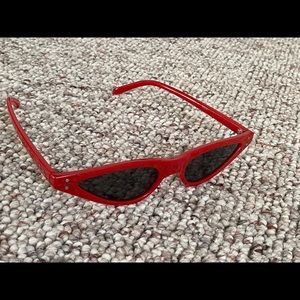 Red fashion sunglasses